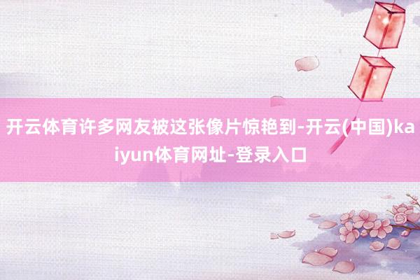 开云体育许多网友被这张像片惊艳到-开云(中国)kaiyun体育网址-登录入口
