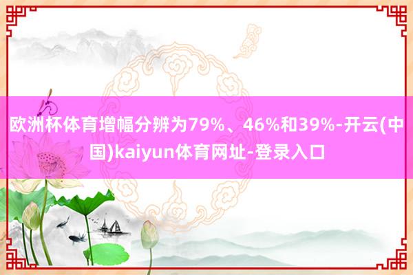 欧洲杯体育增幅分辨为79%、46%和39%-开云(中国)kaiyun体育网址-登录入口