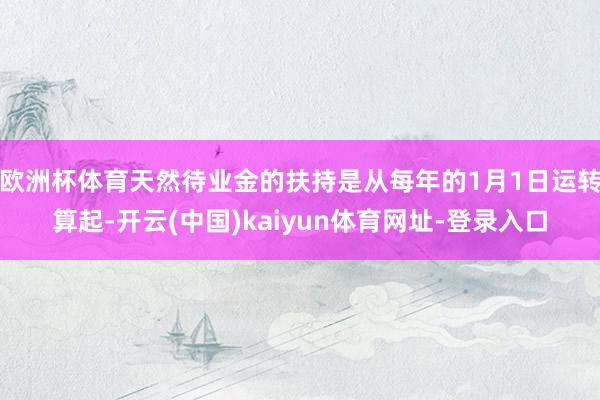 欧洲杯体育天然待业金的扶持是从每年的1月1日运转算起-开云(中国)kaiyun体育网址-登录入口