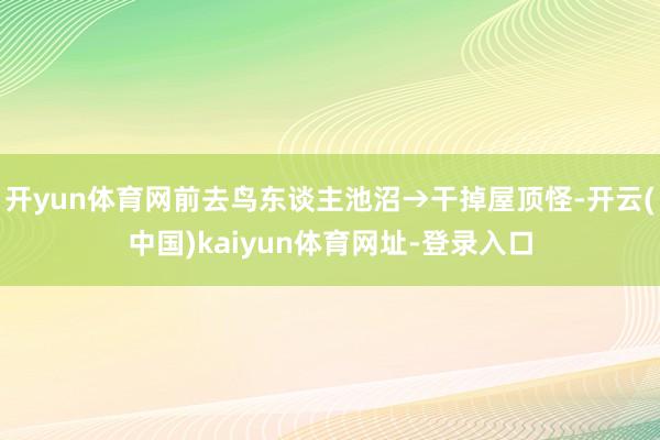 开yun体育网前去鸟东谈主池沼→干掉屋顶怪-开云(中国)kaiyun体育网址-登录入口