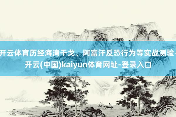 开云体育历经海湾干戈、阿富汗反恐行为等实战测验-开云(中国)kaiyun体育网址-登录入口