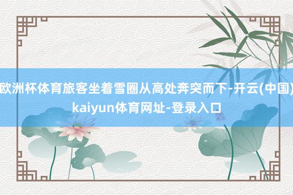 欧洲杯体育旅客坐着雪圈从高处奔突而下-开云(中国)kaiyun体育网址-登录入口