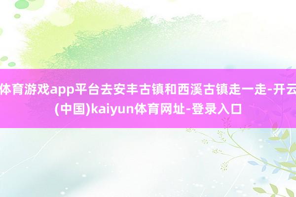 体育游戏app平台去安丰古镇和西溪古镇走一走-开云(中国)kaiyun体育网址-登录入口