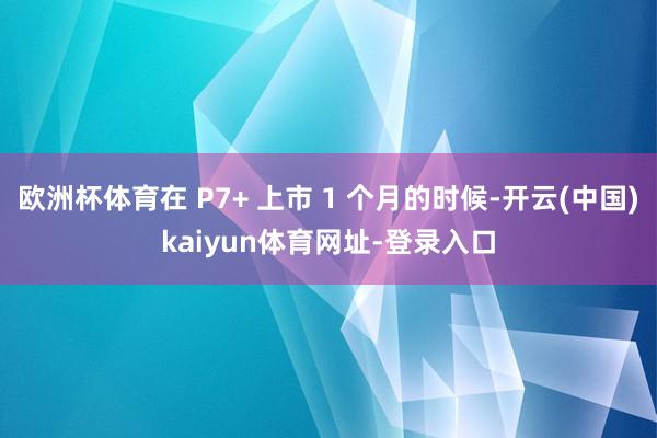欧洲杯体育在 P7+ 上市 1 个月的时候-开云(中国)kaiyun体育网址-登录入口